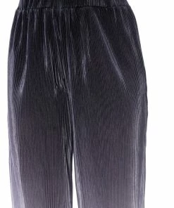 DAY TO NIGHT PLEATED SATIN WIDE LEG PANTS IN BLACK WHITE -FINESSE-shop day to night pleated satin wide leg pants in black white black white 9 9