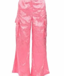 DAYDREAM SATIN FLORAL TROUSER -FINESSE-shop daydream satin floral trouser pink 6 6