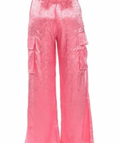 DAYDREAM SATIN FLORAL TROUSER -FINESSE-shop daydream satin floral trouser pink 8 8