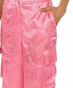 DAYDREAM SATIN FLORAL TROUSER -FINESSE-shop daydream satin floral trouser pink 9 9