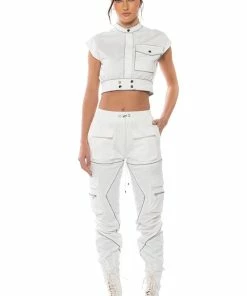 DESTINATION CARGO PANTS -FINESSE-shop destination cargo pants ivory 3 3