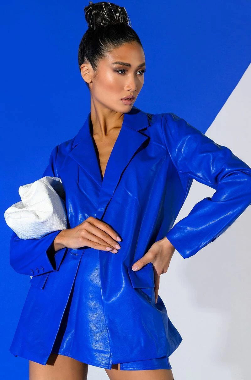 DETERMINED MIND FAUX LEATHER SKIRT 2 DETERMINED MIND FAUX LEATHER SKIRT - Image 2