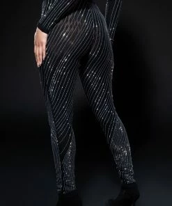 DIAMOND MESH LEGGING -FINESSE-shop diamond mesh legging black 2 2 c1