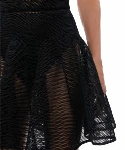 DONT HATE THE PLAYER PLEATED MESH MINI SKIRT -FINESSE-shop dont hate the player pleated mesh mini skirt black 9 9