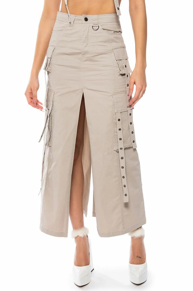 DOWN FOR ANYTHING CARGO MAXI SKIRT 1 DOWN FOR ANYTHING CARGO MAXI SKIRT