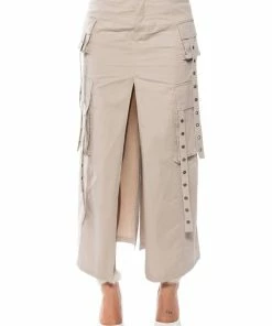 DOWN FOR ANYTHING CARGO MAXI SKIRT 12 DOWN FOR ANYTHING CARGO MAXI SKIRT -FINESSE-shop down for anything cargo maxi skirt gray 5 5