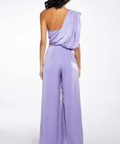 DOWNTOWN DISCO JUMPSUIT -FINESSE-shop downtown disco jumpsuit light purple 4 4