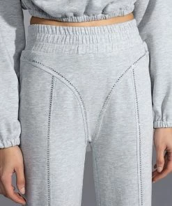 DRIPPING JEWELS RHINESTONE SWEATPANT -FINESSE-shop dripping jewels rhinestone sweatpant heather grey 9 9