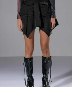 EDNA SYMMETRIC CARGO MINI SKIRT