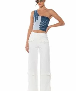 ELEVATED CARGO PANTS IN WHITE -FINESSE-shop elevated cargo pants in white white 3 3