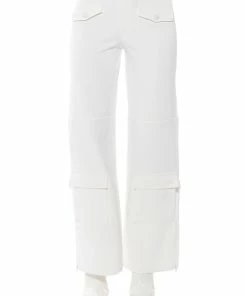 ELEVATED CARGO PANTS IN WHITE -FINESSE-shop elevated cargo pants in white white 5 5
