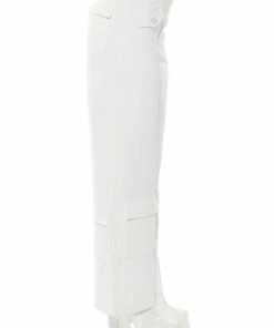 ELEVATED CARGO PANTS IN WHITE -FINESSE-shop elevated cargo pants in white white 6 6