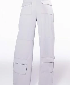 ELEVATED CARGO PANTS IN LIGHT GREY -FINESSE-shop elevated cargo pants light grey 8 8