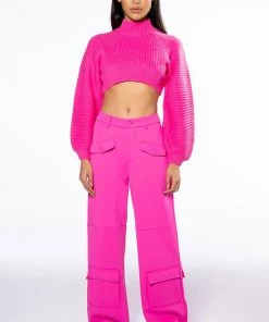 ELEVATED CARGO PANTS IN PINK -FINESSE-shop elevated cargo pants pink 8 8