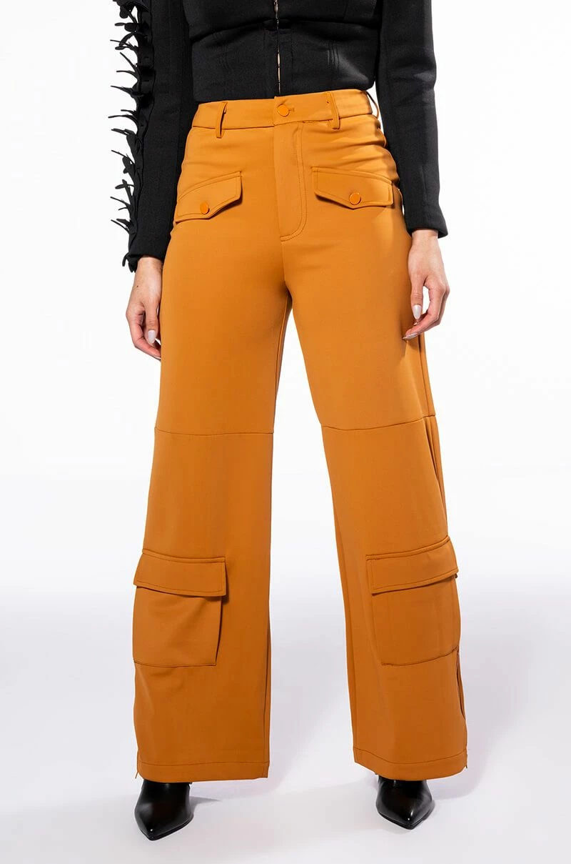 ELEVATED CARGO PANTS IN RUST 1 ELEVATED CARGO PANTS IN RUST