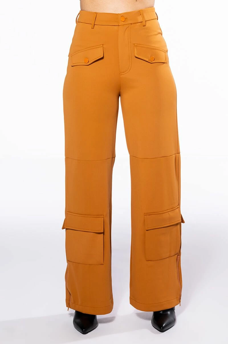 ELEVATED CARGO PANTS IN RUST 3 ELEVATED CARGO PANTS IN RUST - Image 3