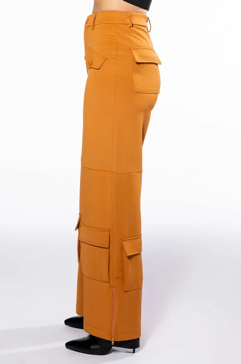ELEVATED CARGO PANTS IN RUST 4 ELEVATED CARGO PANTS IN RUST - Image 4