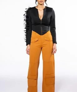 ELEVATED CARGO PANTS IN RUST 13 ELEVATED CARGO PANTS IN RUST -FINESSE-shop elevated cargo pants rust 7 7