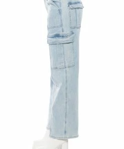 ELIZA DENIM CARGO PANT -FINESSE-shop eliza denim cargo pant light blue denim 7 7
