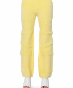 ELLORY TEXTURED WIDE LEG PANT -FINESSE-shop ellory textured wide leg pant light yellow 5 5