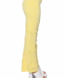 ELLORY TEXTURED WIDE LEG PANT -FINESSE-shop ellory textured wide leg pant light yellow 6 6