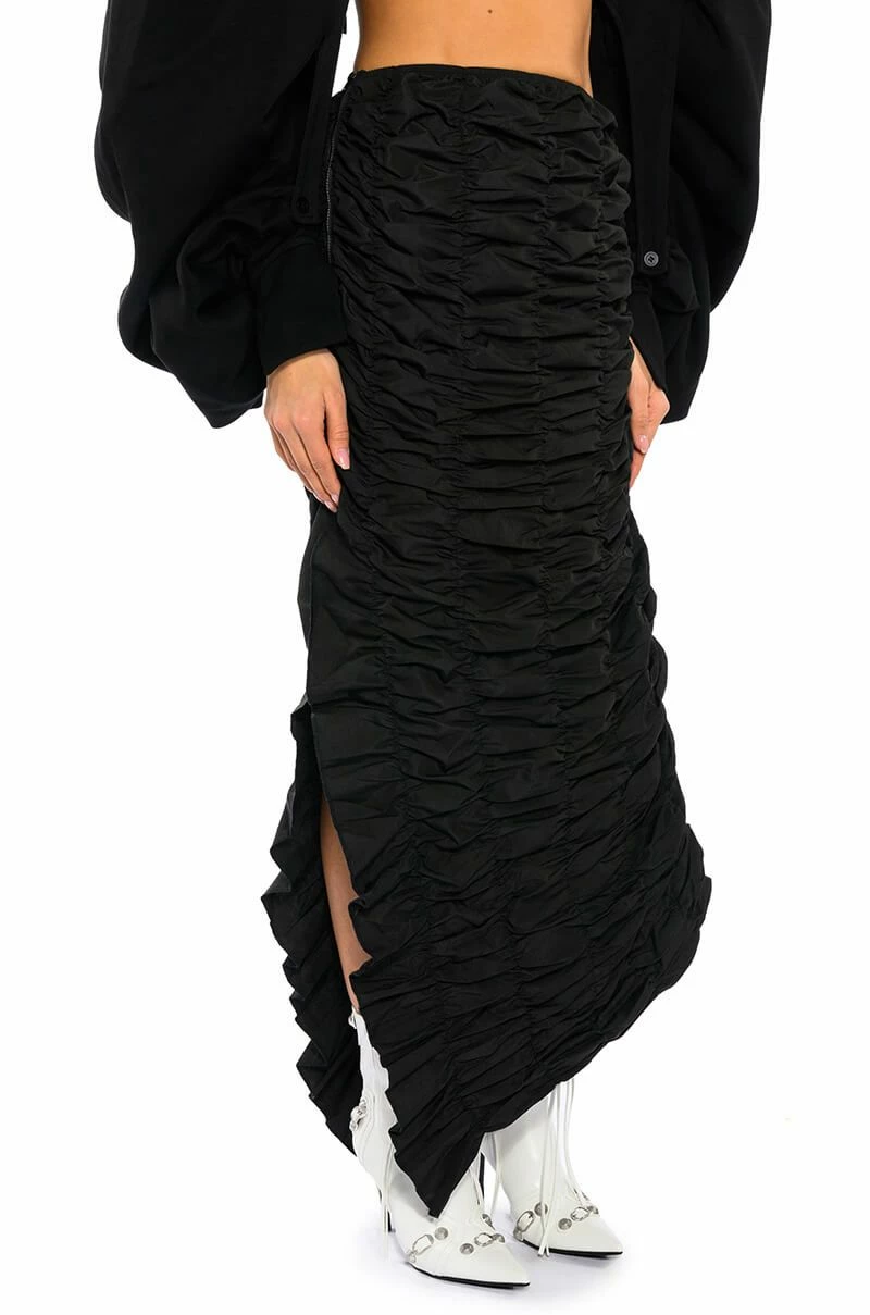ENCORE SCRUNCHED SLIT MAXI SKIRT 2 ENCORE SCRUNCHED SLIT MAXI SKIRT - Image 2