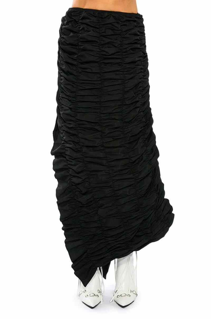 ENCORE SCRUNCHED SLIT MAXI SKIRT 5 ENCORE SCRUNCHED SLIT MAXI SKIRT - Image 5
