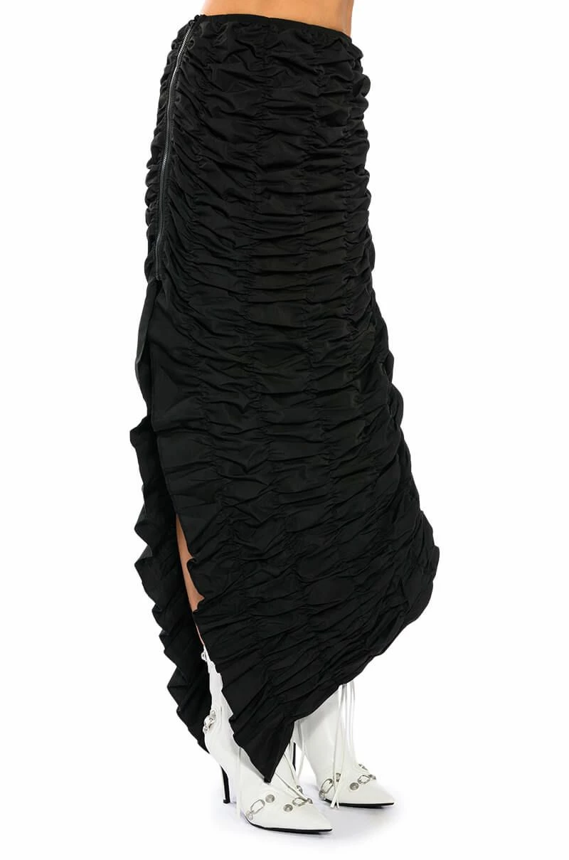 ENCORE SCRUNCHED SLIT MAXI SKIRT 6 ENCORE SCRUNCHED SLIT MAXI SKIRT - Image 6