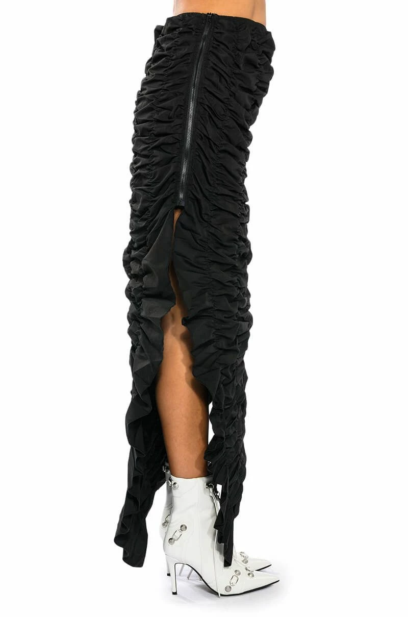 ENCORE SCRUNCHED SLIT MAXI SKIRT 7 ENCORE SCRUNCHED SLIT MAXI SKIRT - Image 7