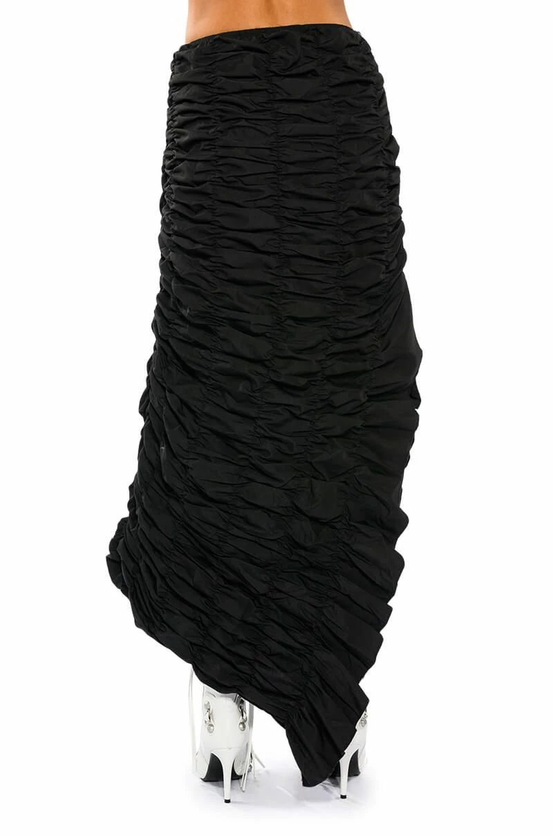 ENCORE SCRUNCHED SLIT MAXI SKIRT 8 ENCORE SCRUNCHED SLIT MAXI SKIRT - Image 8