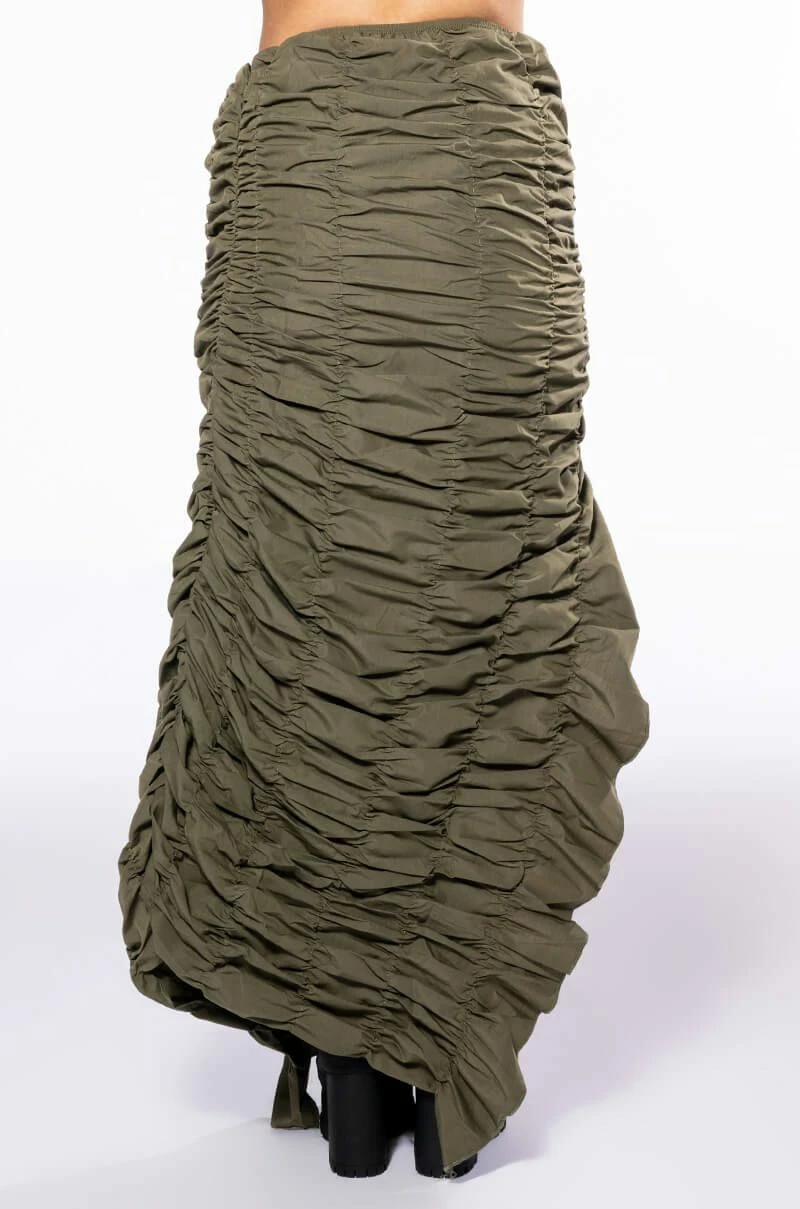 ENCORE SCRUNCHED SLIT MAXI SKIRT 6 ENCORE SCRUNCHED SLIT MAXI SKIRT - Image 6