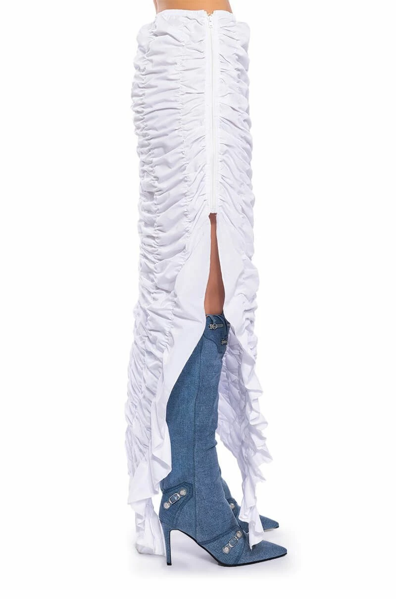ENCORE SCRUNCHED SLIT MAXI SKIRT 5 ENCORE SCRUNCHED SLIT MAXI SKIRT - Image 5