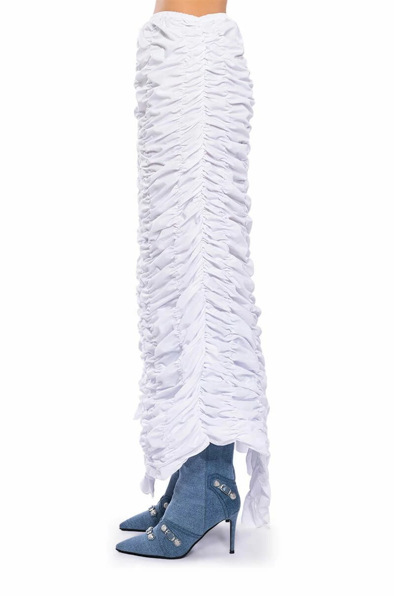 ENCORE SCRUNCHED SLIT MAXI SKIRT 6 ENCORE SCRUNCHED SLIT MAXI SKIRT - Image 6