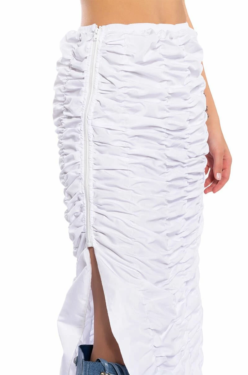 ENCORE SCRUNCHED SLIT MAXI SKIRT 8 ENCORE SCRUNCHED SLIT MAXI SKIRT - Image 8