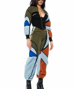 ENJOY THE RIDE MULTICOLORED RUCHED PANTS -FINESSE-shop enjoy the ride multicolored ruched pants multi 4 4