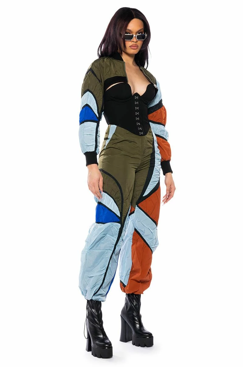 ENJOY THE RIDE MULTICOLORED RUCHED PANTS - Image 4