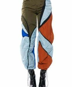 ENJOY THE RIDE MULTICOLORED RUCHED PANTS -FINESSE-shop enjoy the ride multicolored ruched pants multi 5 5