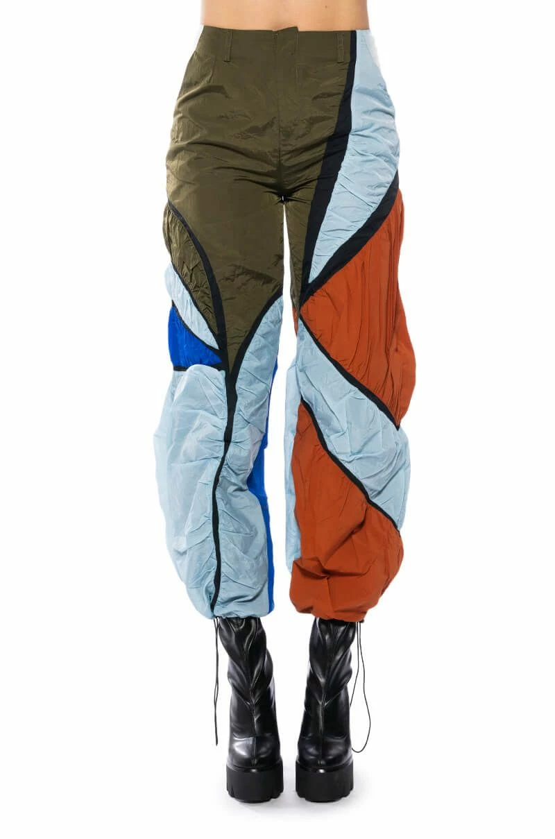 ENJOY THE RIDE MULTICOLORED RUCHED PANTS - Image 5