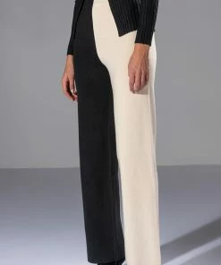 ENVY ME COLORBLOCKED KNIT WIDE LEG PANT