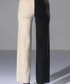 ENVY ME COLORBLOCKED KNIT WIDE LEG PANT -FINESSE-shop envy me colorblocked knit wide leg pant black multi 7 7 c1