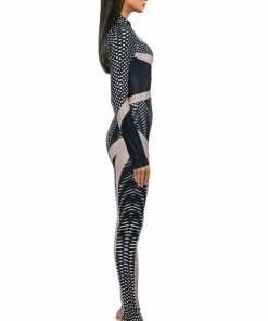 EVERY EVENT PATTERNED CATSUIT -FINESSE-shop every event patterned catsuit black multi 3 3