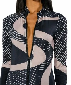 EVERY EVENT PATTERNED CATSUIT -FINESSE-shop every event patterned catsuit black multi 6 6