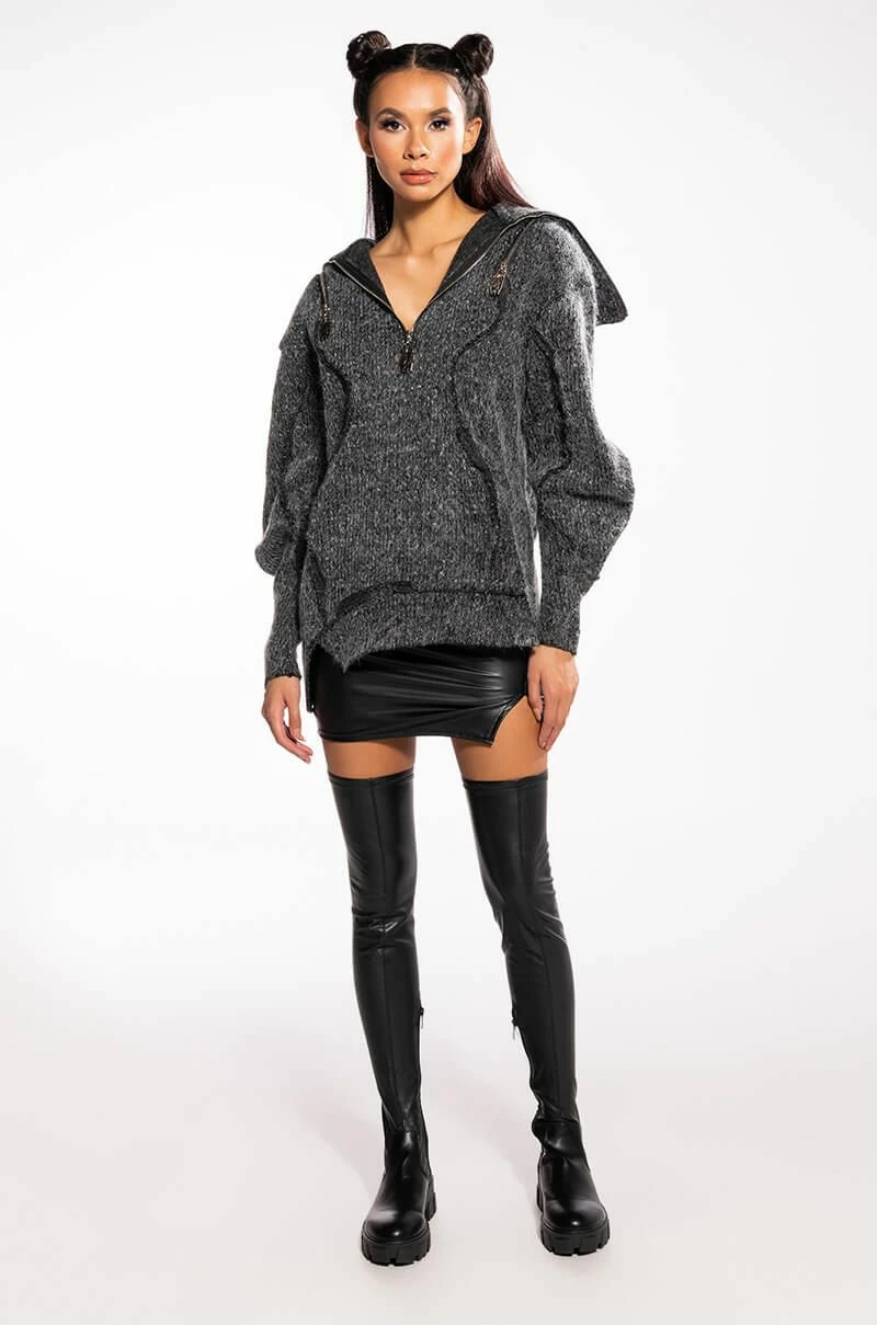 EVERYBODY BUT ME VEGAN LEATHER MINI SKIRT WITH 4 WAY STRETCH 9 EVERYBODY BUT ME VEGAN LEATHER MINI SKIRT WITH 4 WAY STRETCH - Image 9