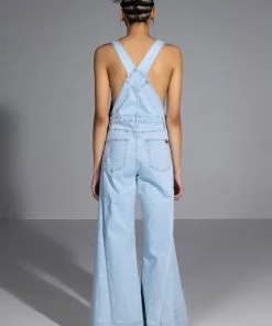 EVERYDAY WIDE LEG OVERALLS -FINESSE-shop everyday wide leg overalls light blue denim 4 4 c1