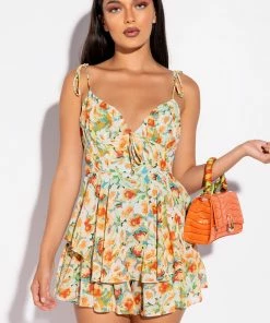 EVERYTHING AND MORE FLORAL ROMPER