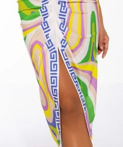 EVOLVE FRONT SLIT MIDI SKIRT 14 EVOLVE FRONT SLIT MIDI SKIRT -FINESSE-shop evolve front slit midi skirt purple 7 7