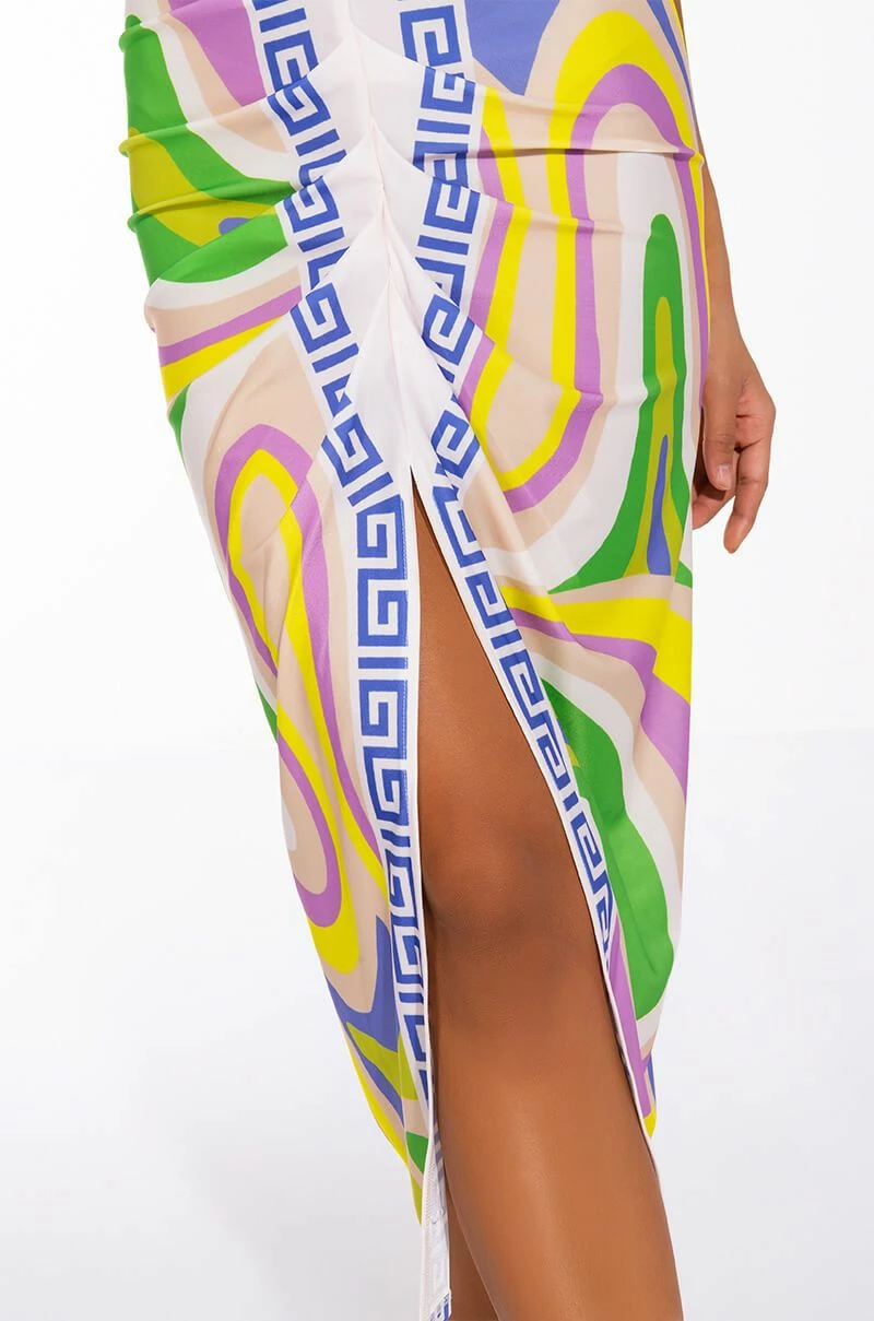 EVOLVE FRONT SLIT MIDI SKIRT 7 EVOLVE FRONT SLIT MIDI SKIRT - Image 7