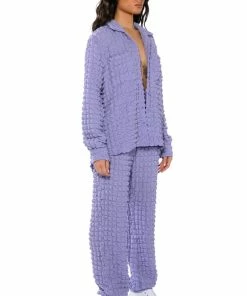 EXISTING LOUDLY TEXTURED JOGGER -FINESSE-shop existing loudly textured jogger purple 4 4