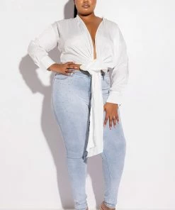 EXTREME STRETCH HIGH WAISTED SKINNY JEANS WITH RHINESTONES -FINESSE-shop extreme stretch high waisted skinny jeans with rhinestones light blue denim 4 4 c1