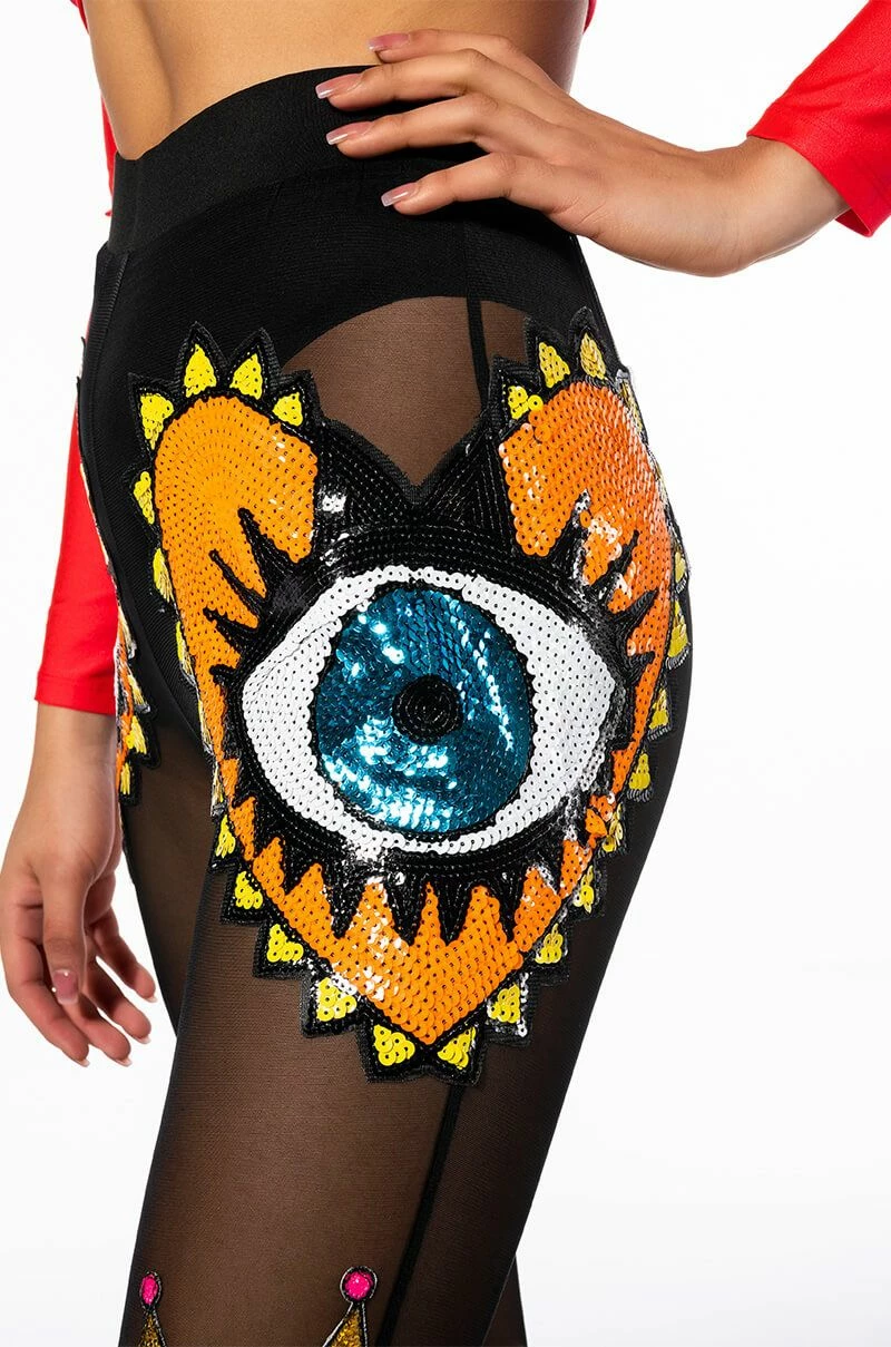EYES WIDE SHUT SEQUIN MESH LEGGING 10 EYES WIDE SHUT SEQUIN MESH LEGGING - Image 10
